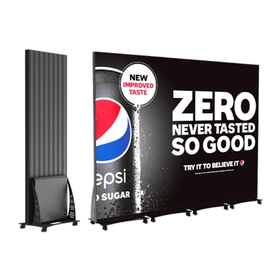 Slim LED-poster veur de boetelucht
